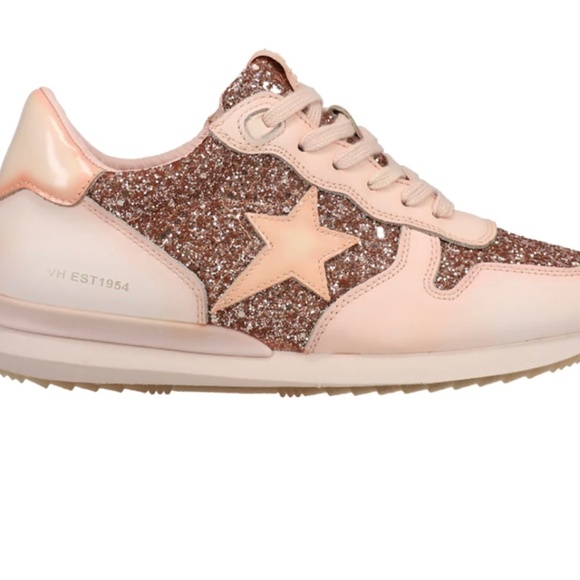 Vintage Havana ⭐️ Splendid Sneaker PINK/PEACH GLITTER - Picture 1 of 2